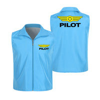 Thumbnail for Pilot & Badge Designed Thin Style Vests