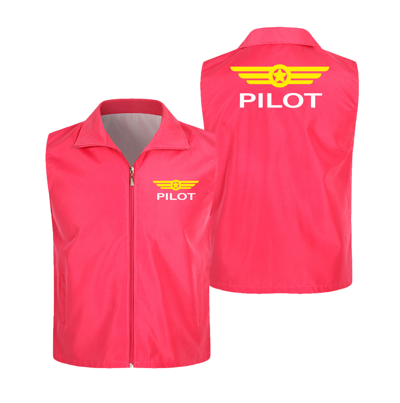 Pilot & Badge Designed Thin Style Vests