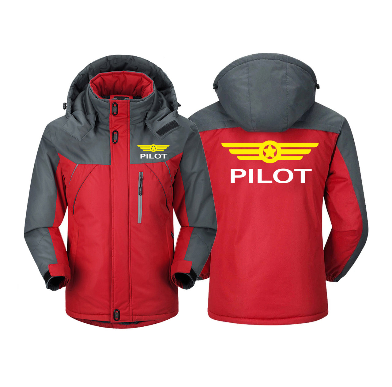 Pilot & Badge Designed Thick Winter Jackets