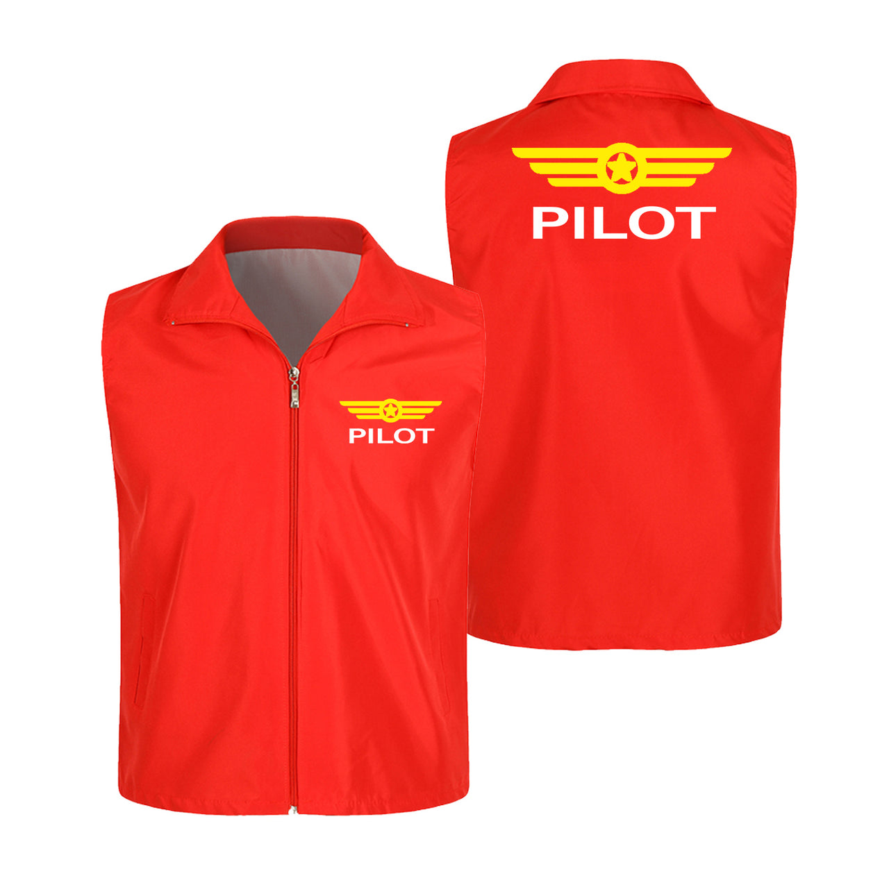 Pilot & Badge Designed Thin Style Vests