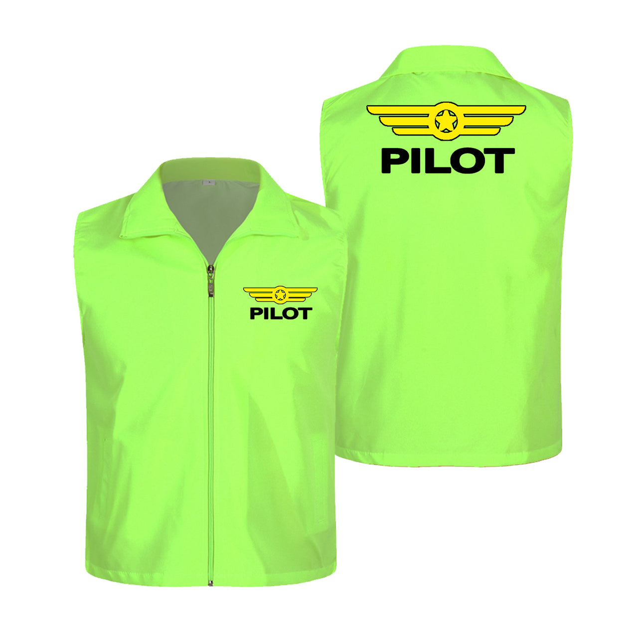 Pilot & Badge Designed Thin Style Vests