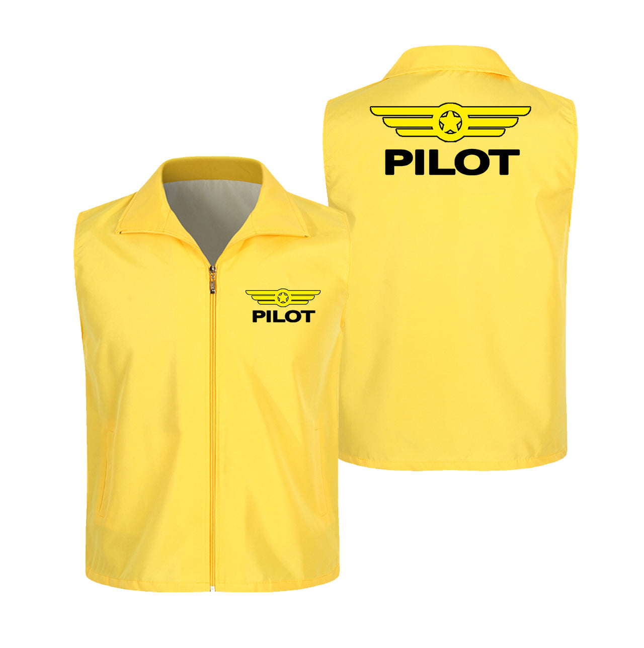 Pilot & Badge Designed Thin Style Vests