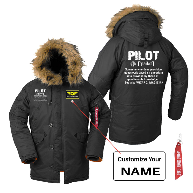 Pilot [Noun] Designed Parka Bomber Jackets