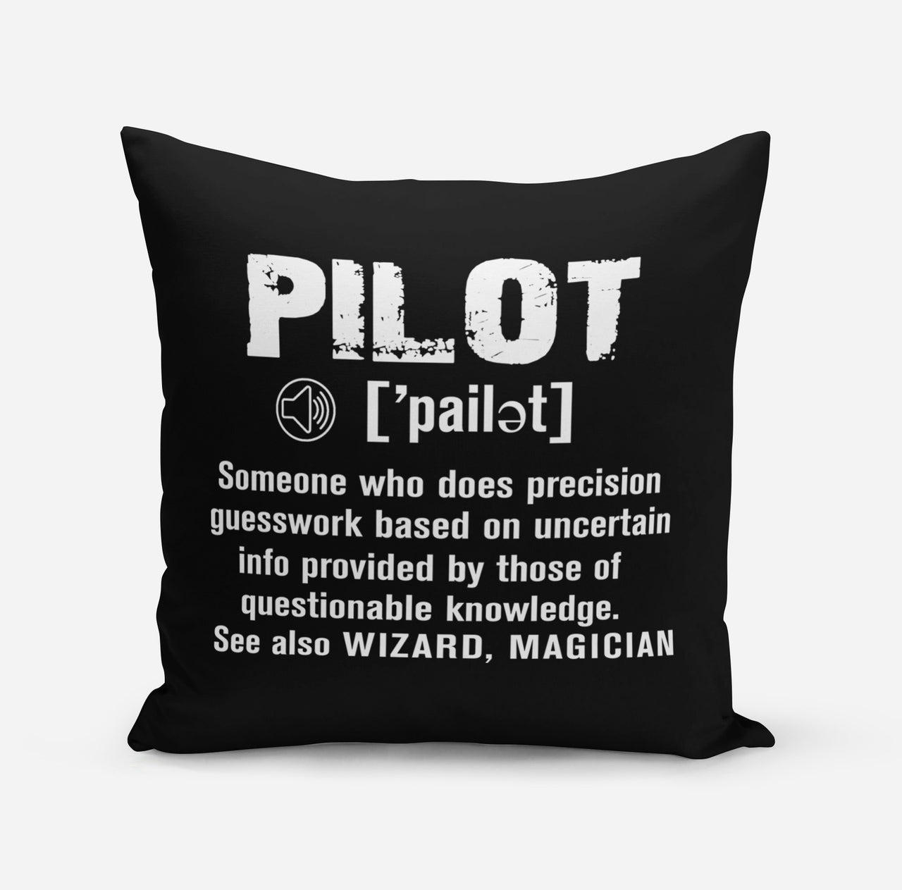 Pilot [Noun] Designed Pillows