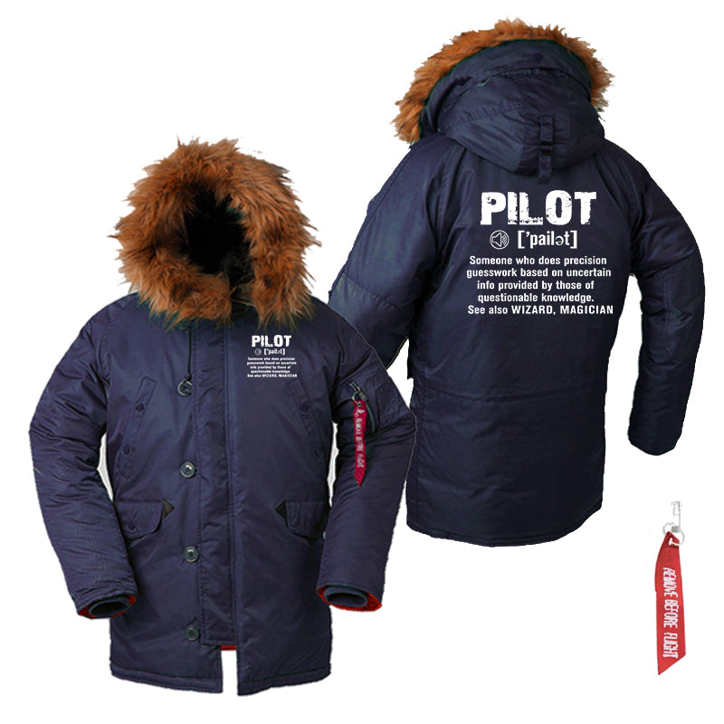 Pilot [Noun] Designed Parka Bomber Jackets