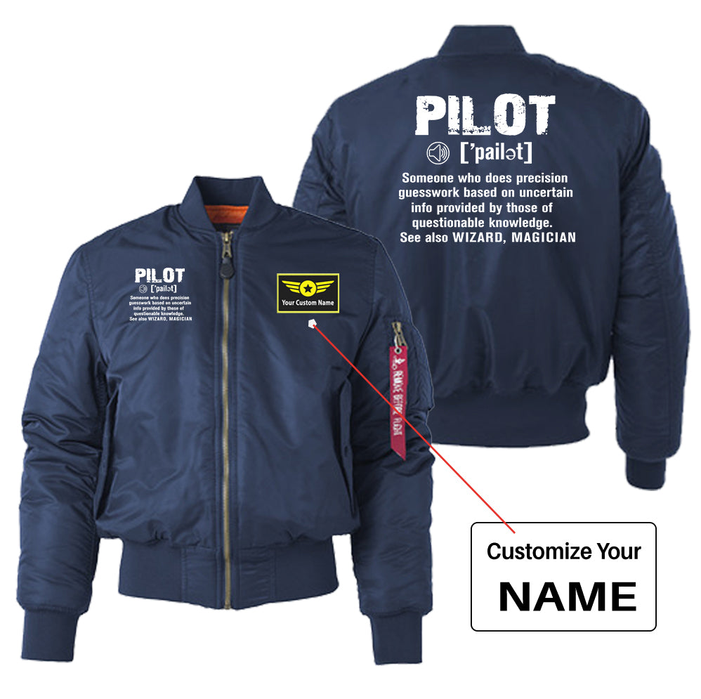 Pilot [Noun] Designed "Women" Bomber Jackets