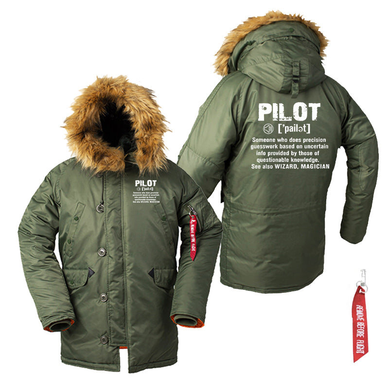 Pilot [Noun] Designed Parka Bomber Jackets