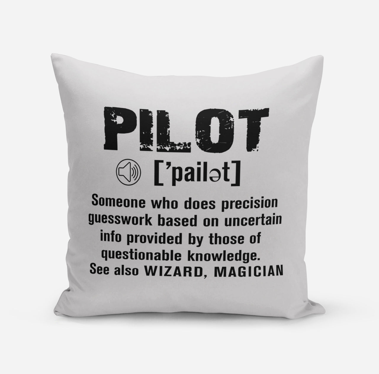 Pilot [Noun] Designed Pillows