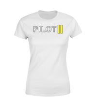 Thumbnail for Pilot & Stripes (2 Lines) Designed Women T-Shirts