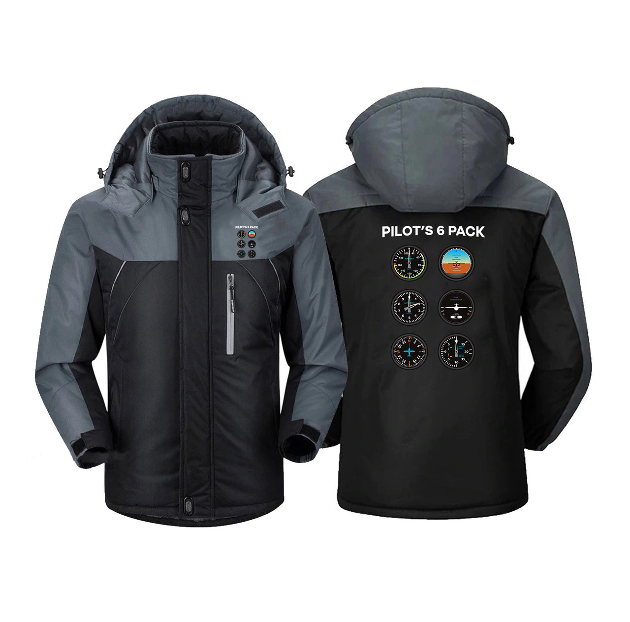 Pilot's 6 Pack Designed Thick Winter Jackets