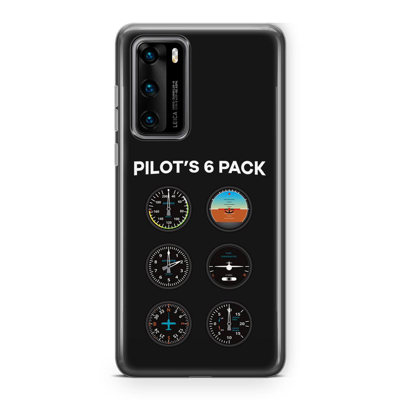 Pilot's 6 Pack Designed Huawei Cases