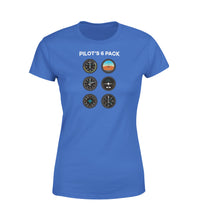 Thumbnail for Pilot's 6 Pack Designed Women T-Shirts