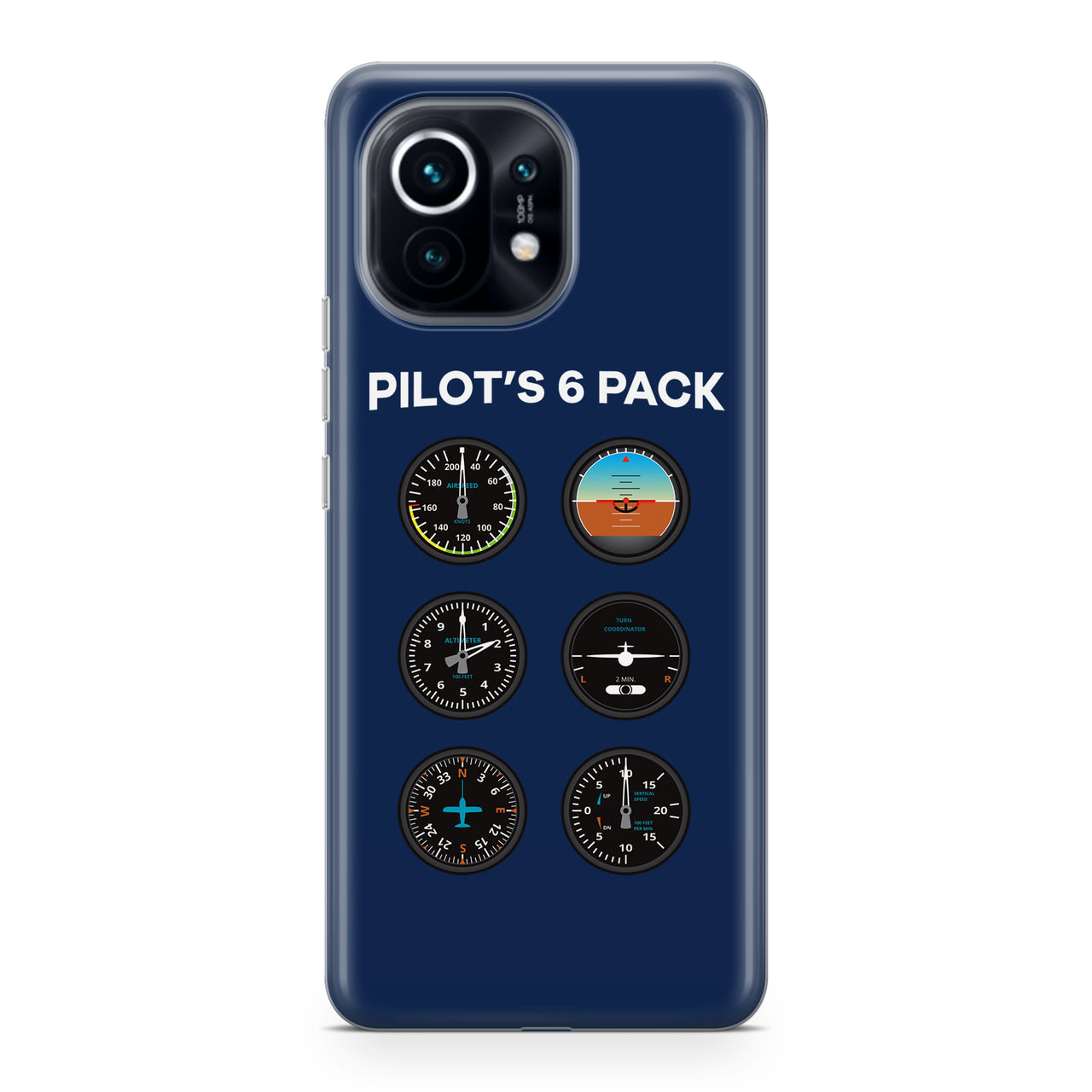 Pilot's 6 Pack Designed Xiaomi Cases