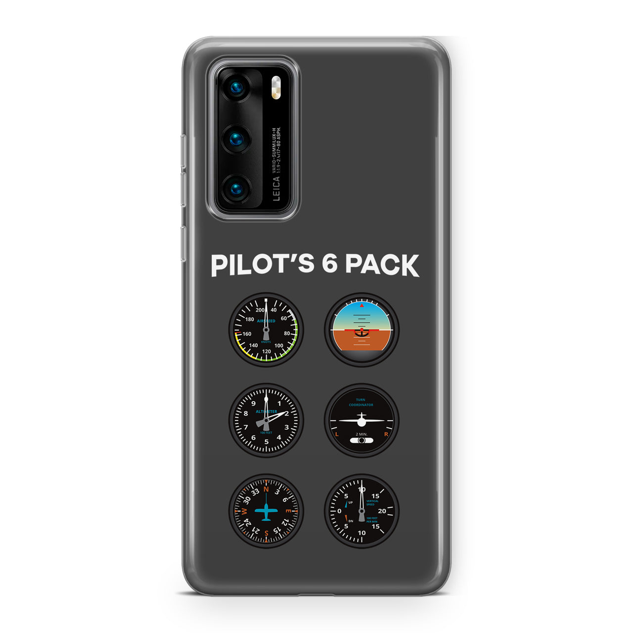 Pilot's 6 Pack Designed Huawei Cases