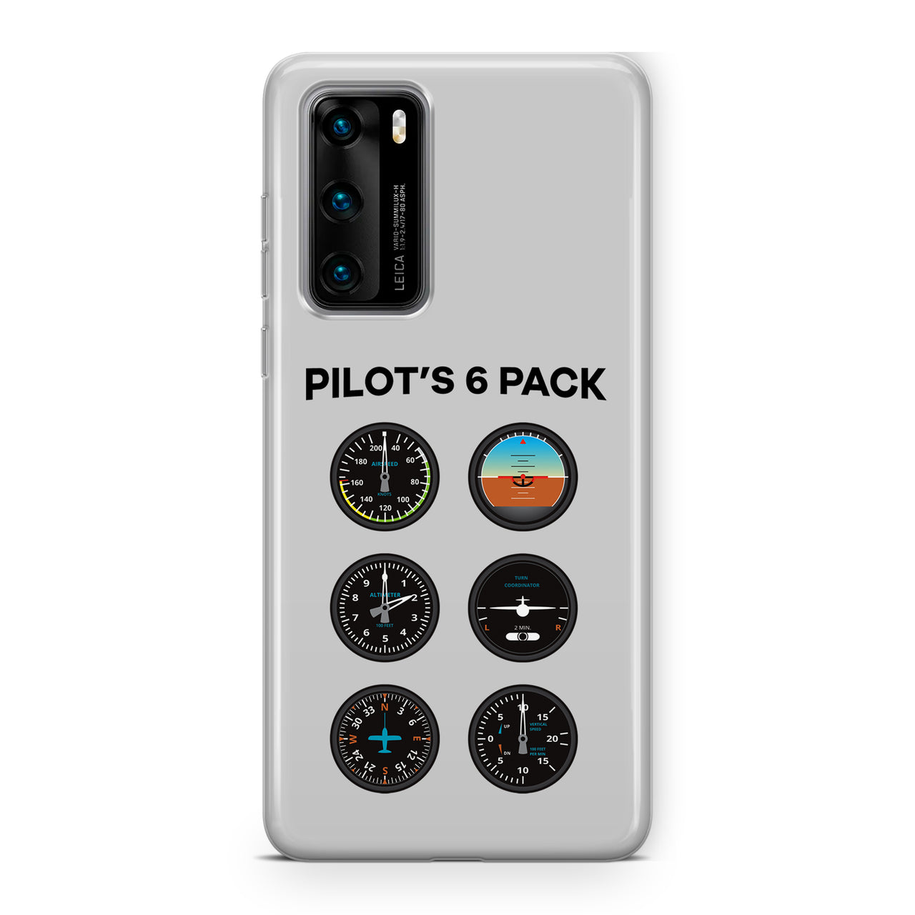 Pilot's 6 Pack Designed Huawei Cases