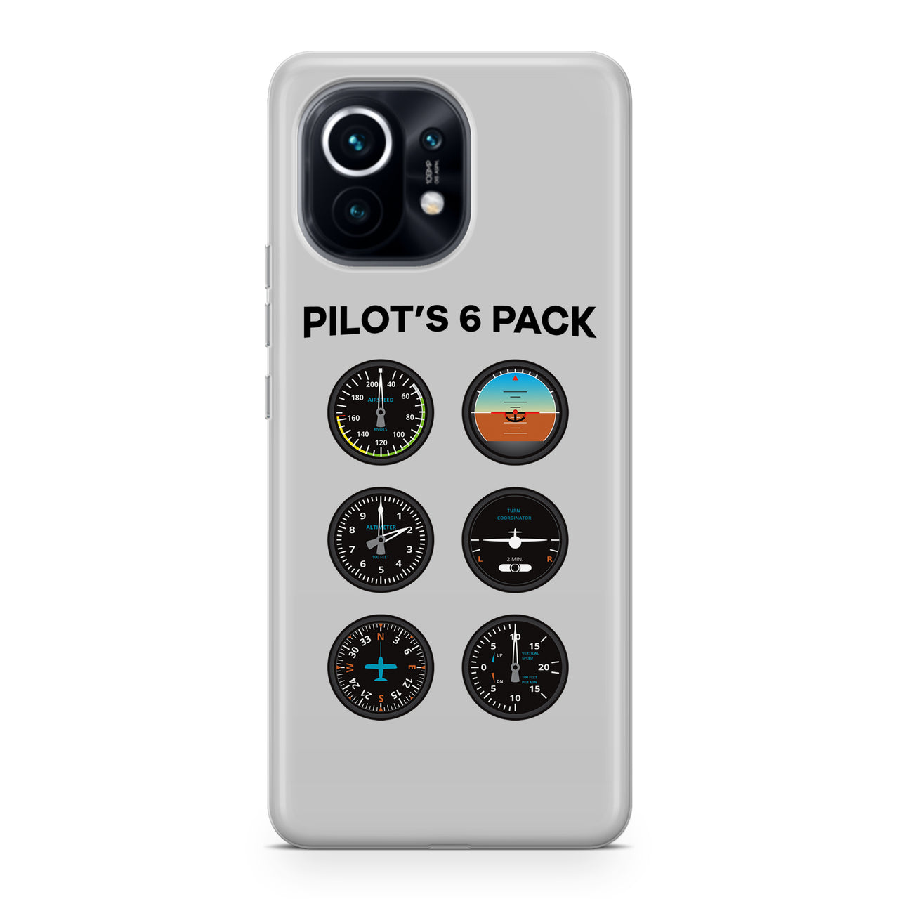 Pilot's 6 Pack Designed Xiaomi Cases