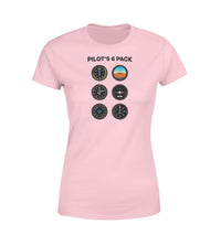 Thumbnail for Pilot's 6 Pack Designed Women T-Shirts