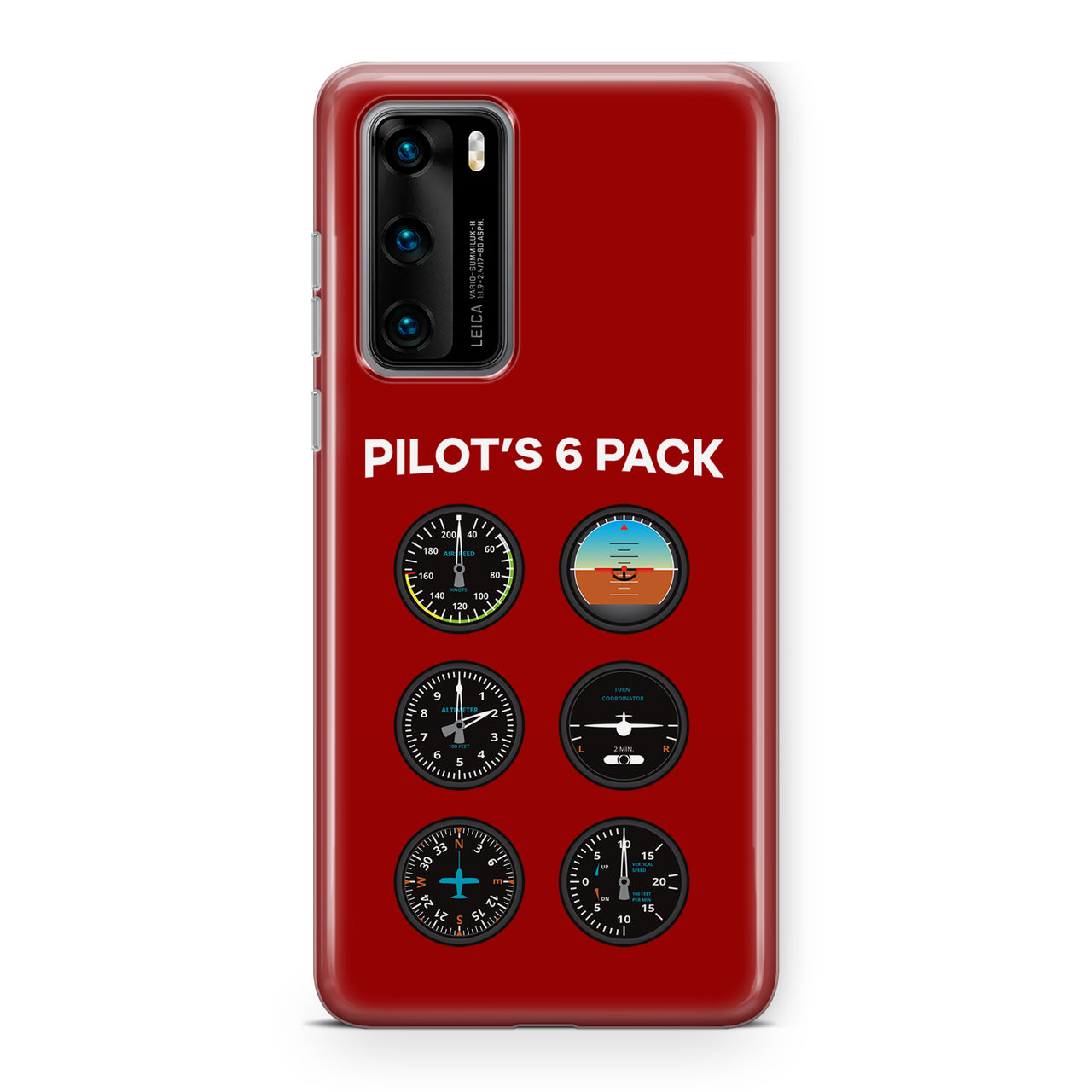 Pilot's 6 Pack Designed Huawei Cases