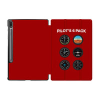 Thumbnail for Pilot's 6 Pack Designed Samsung Tablet Cases