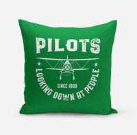 Thumbnail for Pilots Looking Down at People Since 1903 Designed Pillows