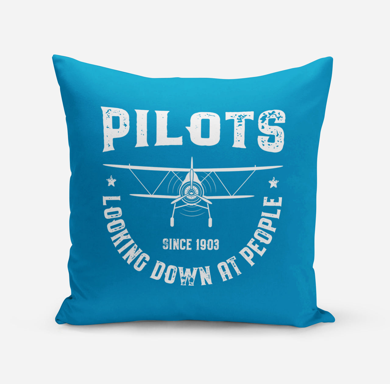 Pilots Looking Down at People Since 1903 Designed Pillows