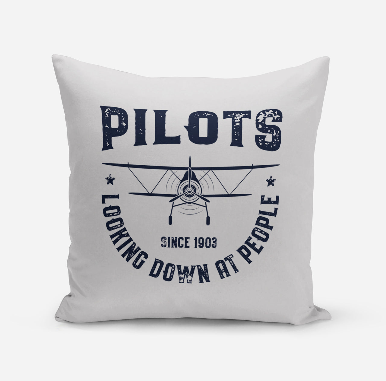 Pilots Looking Down at People Since 1903 Designed Pillows