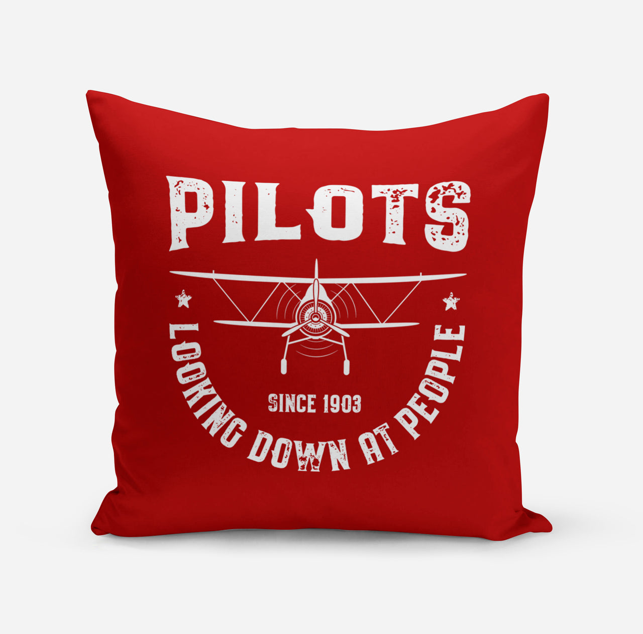 Pilots Looking Down at People Since 1903 Designed Pillows