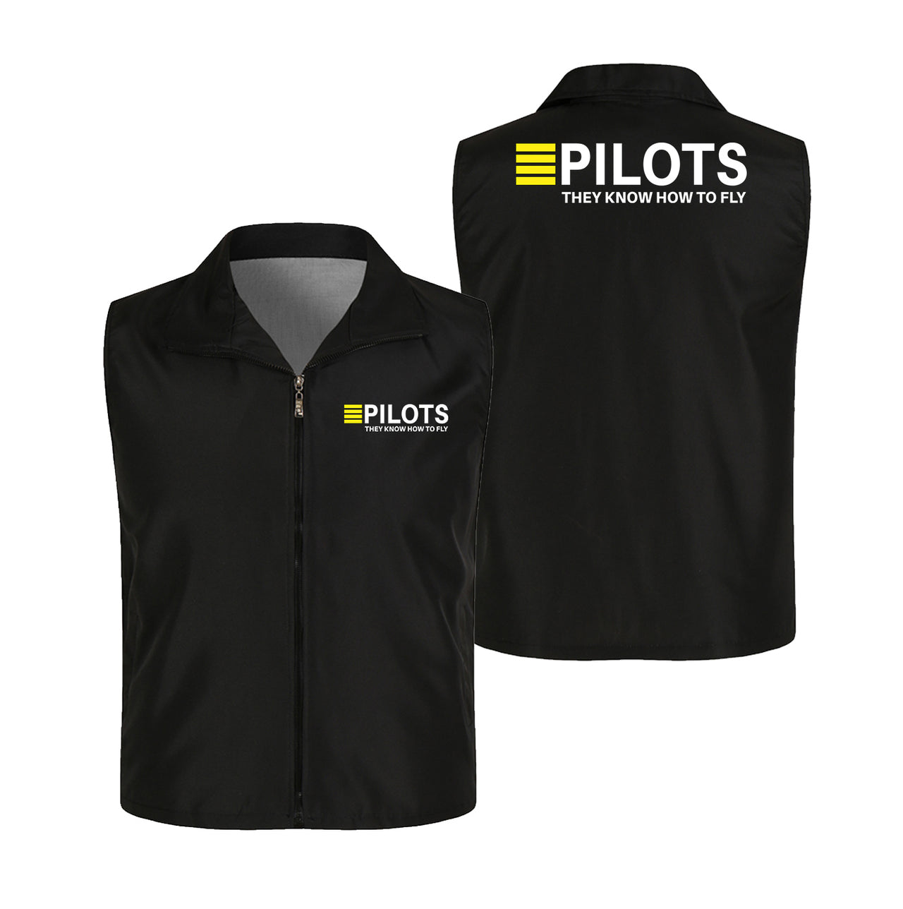 Pilots They Know How To Fly Designed Thin Style Vests