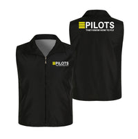 Thumbnail for Pilots They Know How To Fly Designed Thin Style Vests