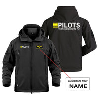 Thumbnail for Pilots They Know How To Fly Designed Military Jackets (Customizable)