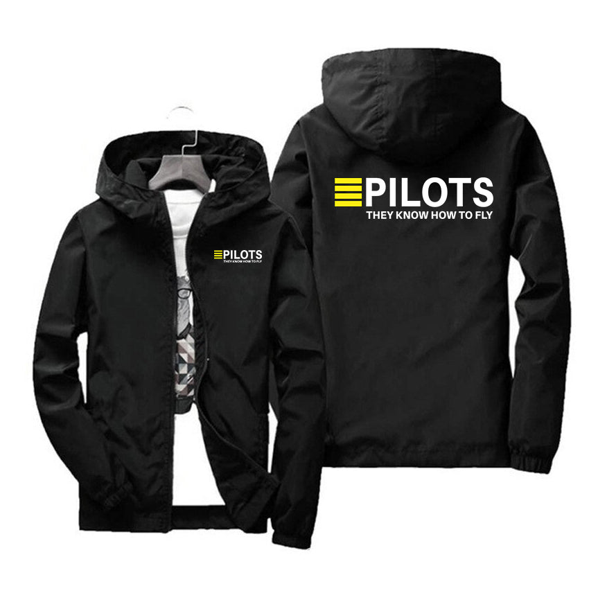 Pilots They Know How To Fly Designed Windbreaker Jackets