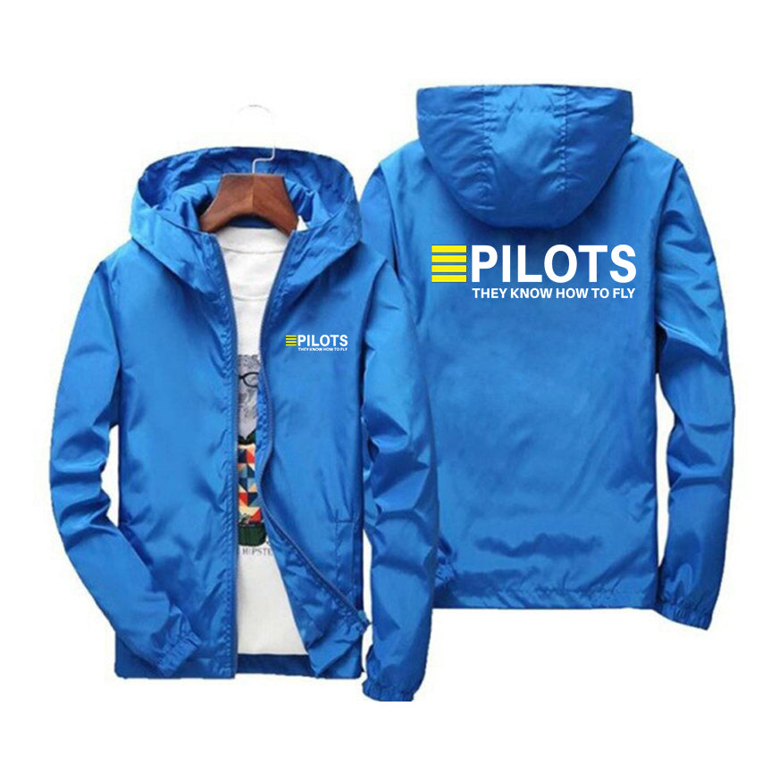 Pilots They Know How To Fly Designed Windbreaker Jackets