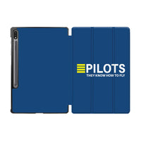 Thumbnail for Pilots They Know How To Fly Designed Samsung Tablet Cases