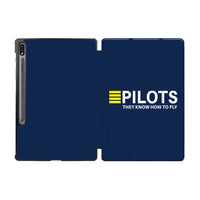 Thumbnail for Pilots They Know How To Fly Designed Samsung Tablet Cases