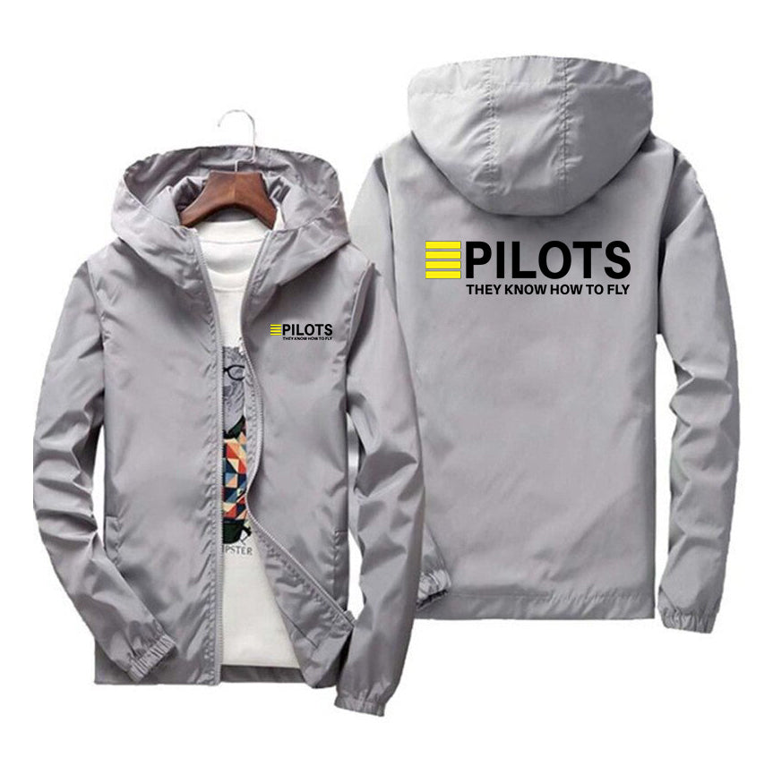 Pilots They Know How To Fly Designed Windbreaker Jackets