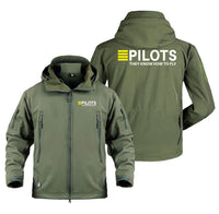 Thumbnail for Pilots They Know How To Fly Designed Military Jackets (Customizable)