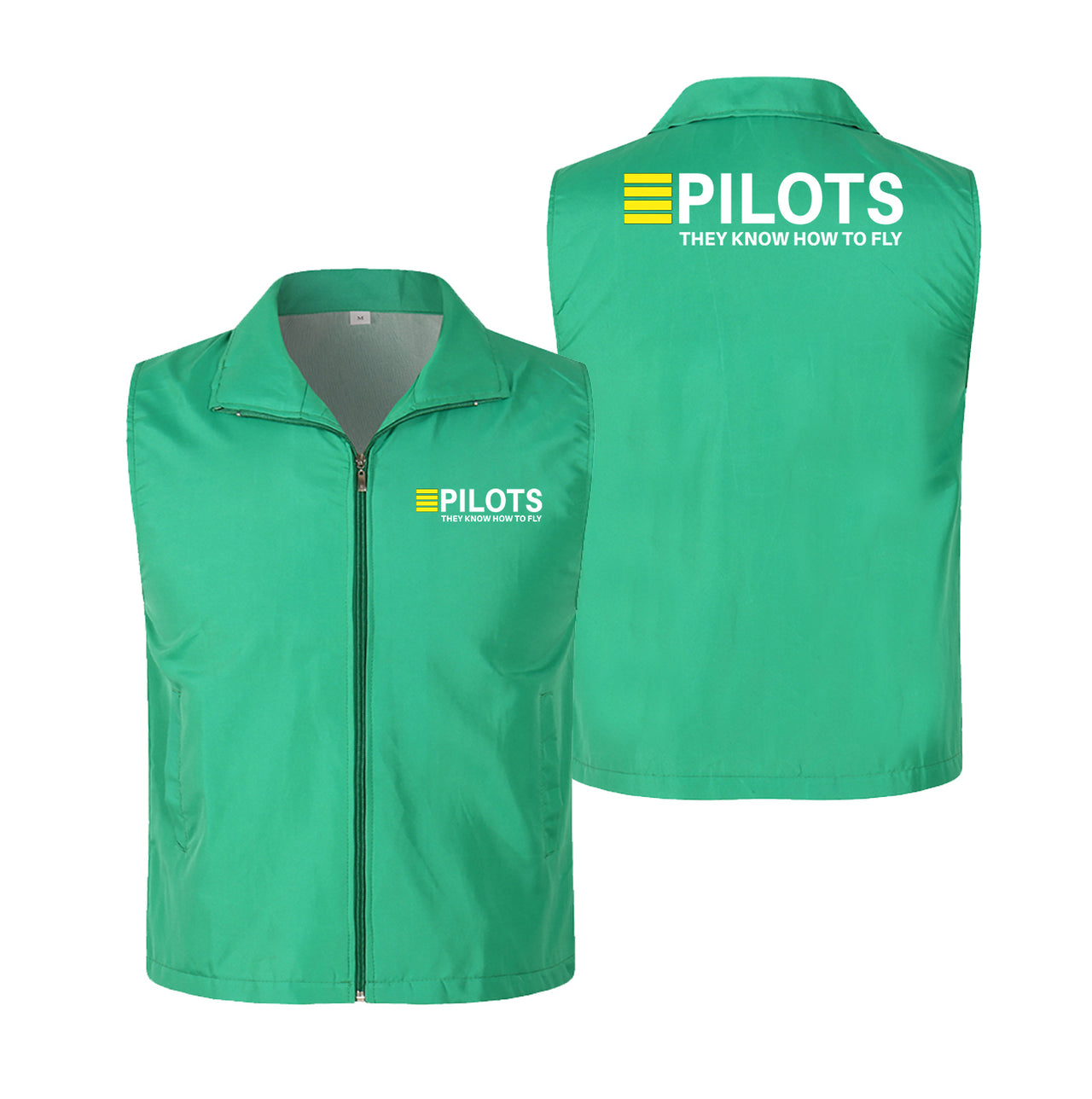 Pilots They Know How To Fly Designed Thin Style Vests