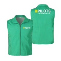 Thumbnail for Pilots They Know How To Fly Designed Thin Style Vests