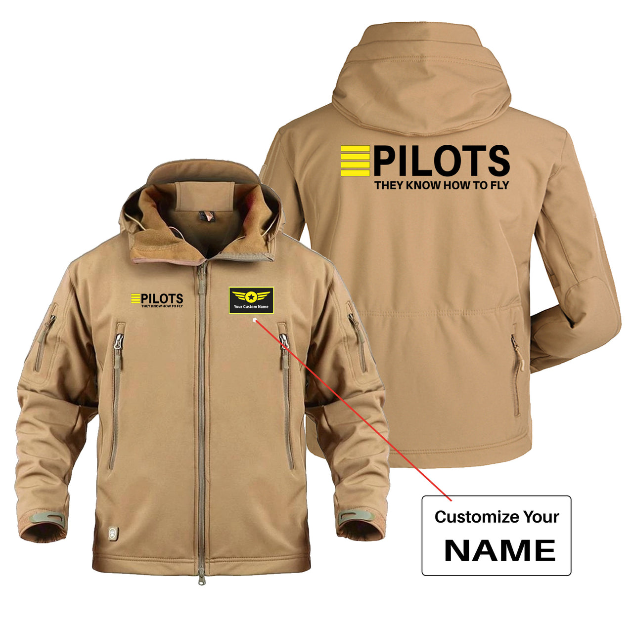 Pilots They Know How To Fly Designed Military Jackets (Customizable)