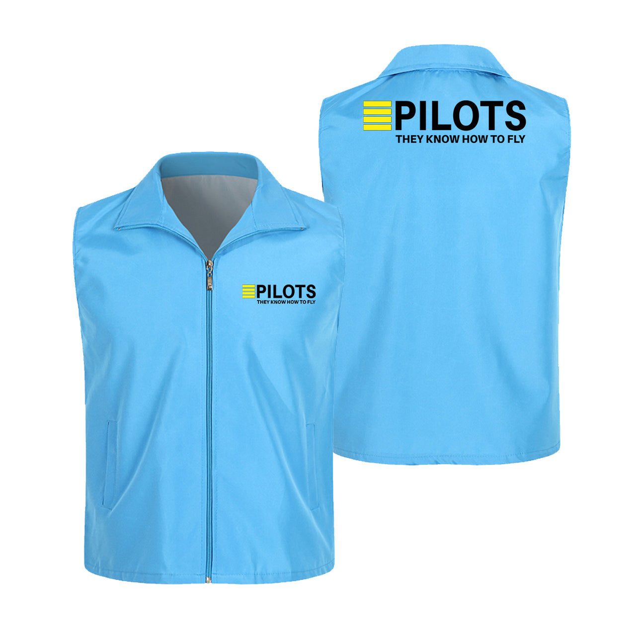 Pilots They Know How To Fly Designed Thin Style Vests