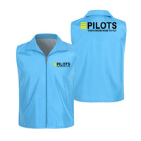 Thumbnail for Pilots They Know How To Fly Designed Thin Style Vests