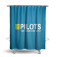 Thumbnail for Pilots They Know How To Fly Designed Shower Curtains