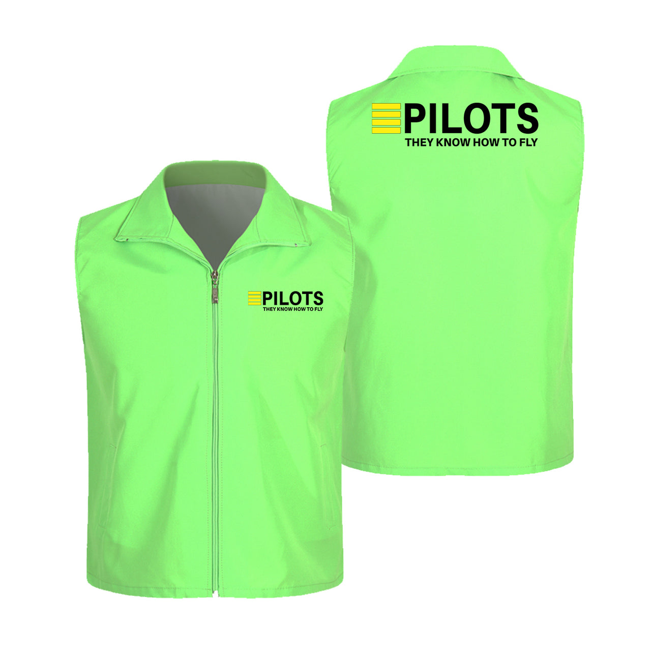 Pilots They Know How To Fly Designed Thin Style Vests