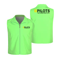 Thumbnail for Pilots They Know How To Fly Designed Thin Style Vests