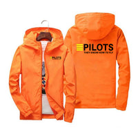 Thumbnail for Pilots They Know How To Fly Designed Windbreaker Jackets