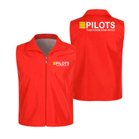 Thumbnail for Pilots They Know How To Fly Designed Thin Style Vests