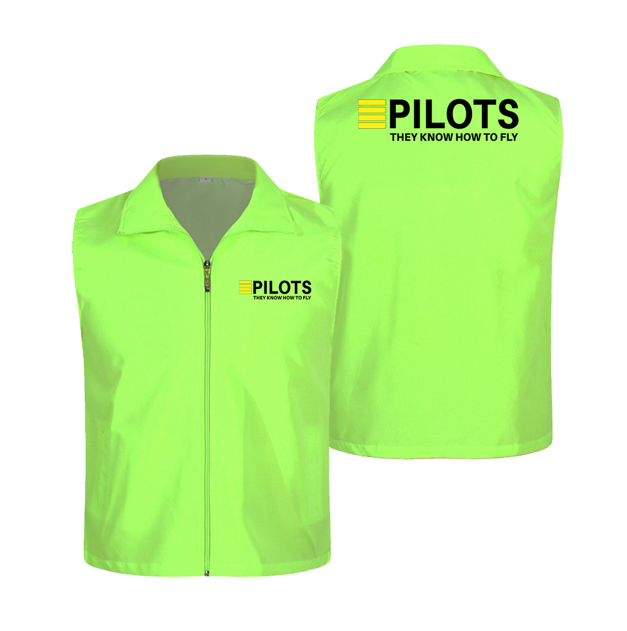 Pilots They Know How To Fly Designed Thin Style Vests