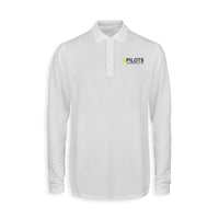 Thumbnail for Pilots They Know How To Fly Designed Long Sleeve Polo T-Shirts