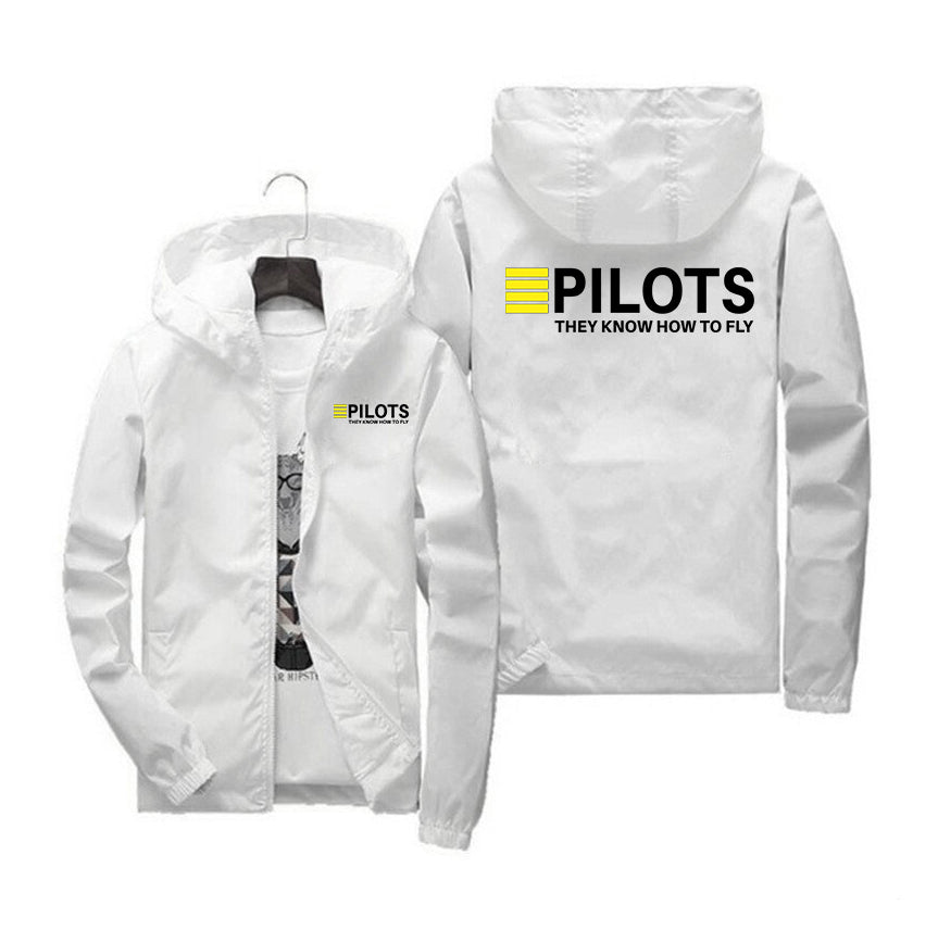 Pilots They Know How To Fly Designed Windbreaker Jackets