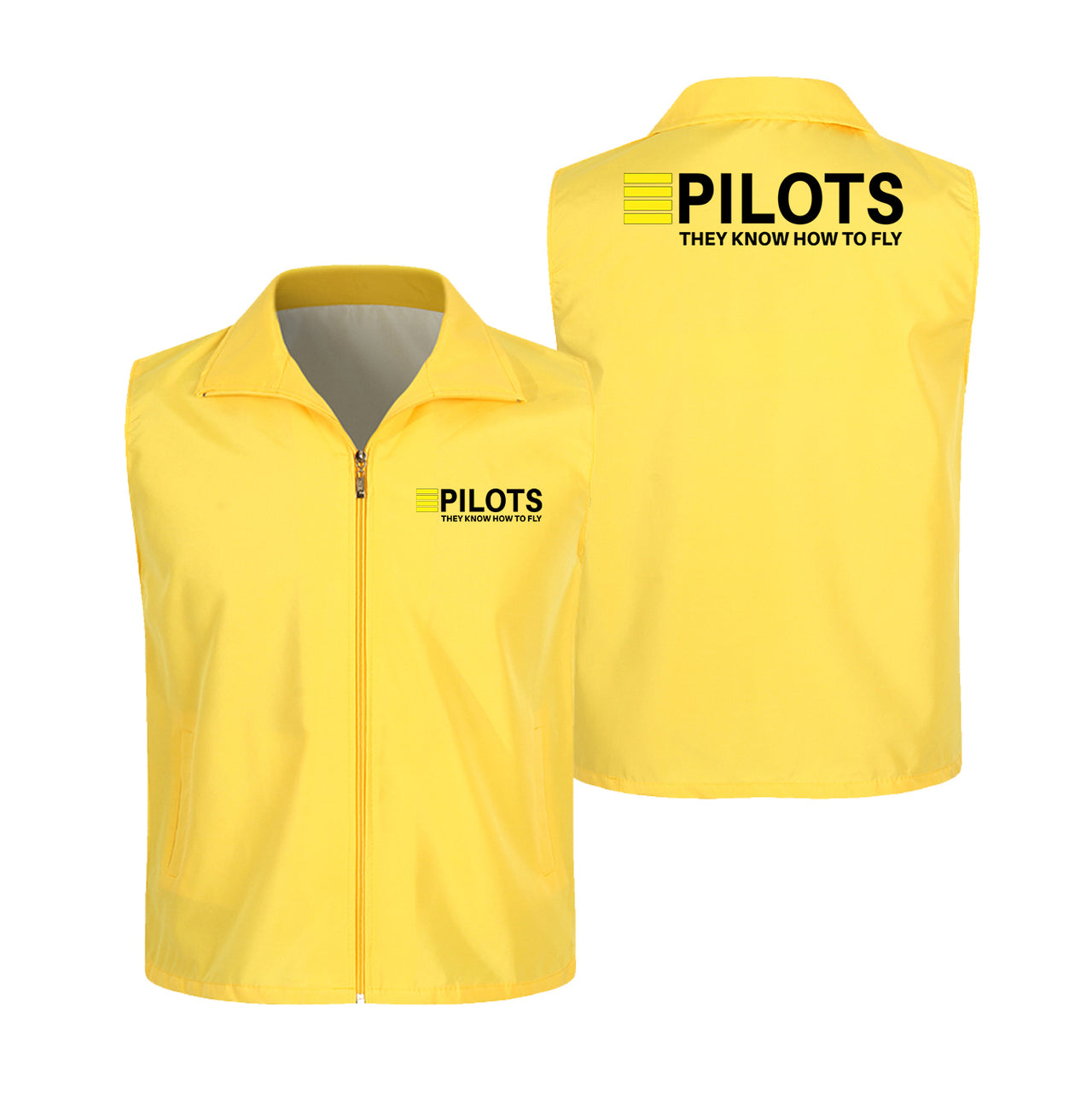 Pilots They Know How To Fly Designed Thin Style Vests